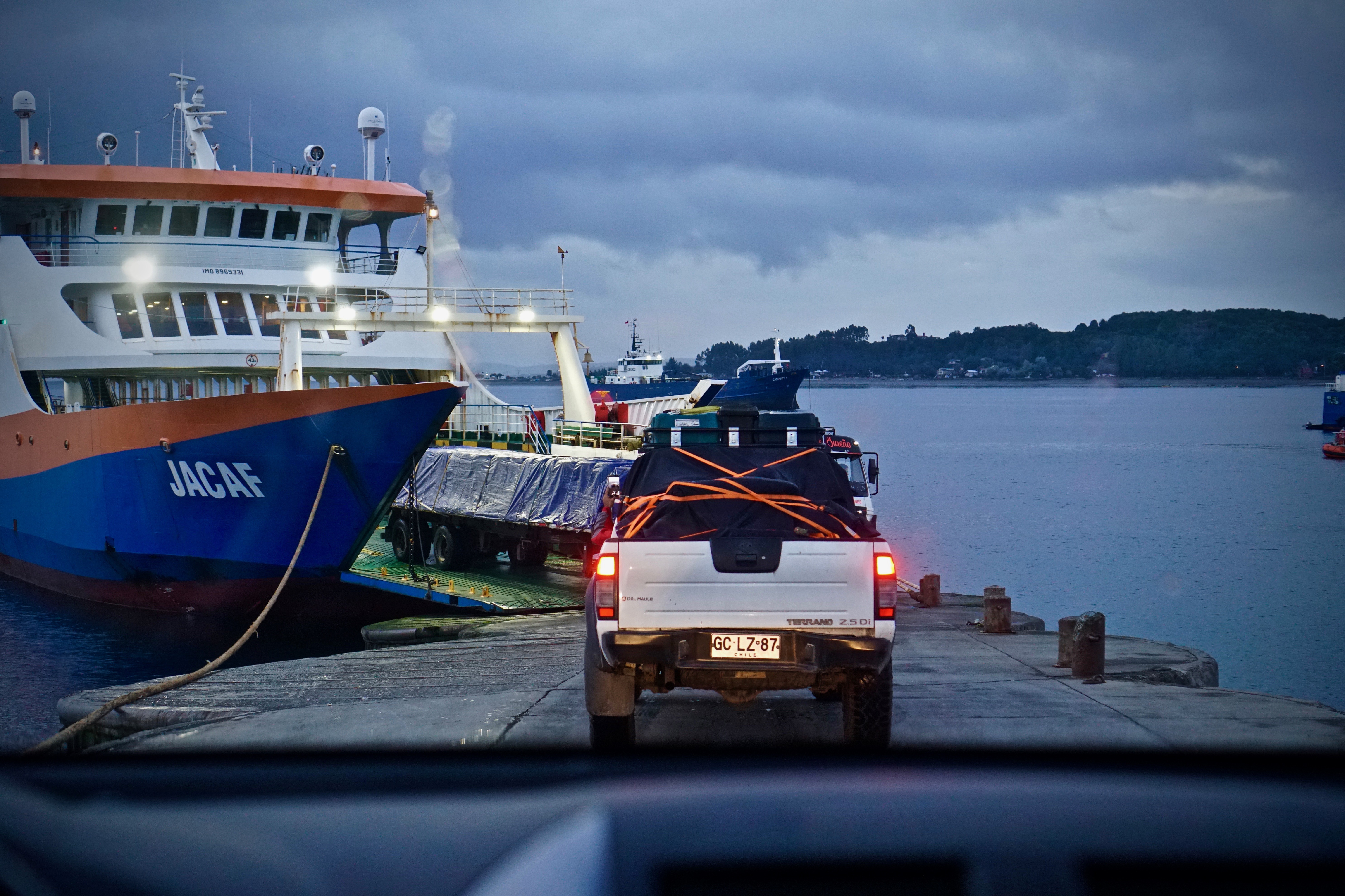 Die Fähre ist endlich da